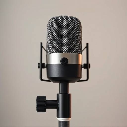 Microfono professionale da studio di registrazione